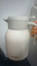 膳魔師（THERMOS）保溫壺玻璃內膽家用大容量便攜宿舍暖水壺熱水瓶TEHA/TEHD TEHD-米白色【熱賣推薦】 1.48L 曬單實拍圖