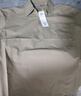 GXG男裝 戶(hù)外工裝polo男半拉鏈翻領(lǐng)短袖上衣  夏 卡其色 180/XL 曬單實(shí)拍圖