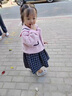G.DUCKKIDS小黃鴨童裝女童套裝秋冬款兒童衣服女孩春裝加厚保暖小香風(fēng)連衣裙 米白色 90 建議80-90cm1歲半-2歲 曬單實(shí)拍圖