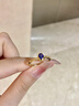 IL&CO尤珂「深海魚(yú)棠」天然藍寶石戒指女18K黃金生日情人節禮物送老婆 18K金天然藍寶石0.5克拉 16號 曬單實(shí)拍圖