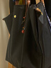 瓏驤（LONGCHAMP）新品 女士大號長(cháng)柄可折疊手提單肩餃子包托特包購物袋女包 1899 089 001 黑色 曬單實(shí)拍圖