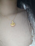 漢秀黃金小狐仙吊墜足金小狐貍掛墜送寶寶生日禮物送老婆送女友 小狐仙 總重約1.96克 曬單實(shí)拍圖