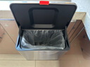 家華廚房垃圾桶5L銀色壁掛式不銹鋼帶蓋家用櫥柜門懸掛夾縫大號6601 曬單實拍圖