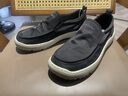 夢(mèng)特嬌板鞋男鞋春季新款薄款透氣一腳蹬帆布鞋男軟底輕便防滑運動(dòng)休閑鞋 黑色 【標準皮鞋碼】 41 曬單實(shí)拍圖