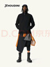 Houdini胡丁尼 Power Up高階魔術(shù)師 男款戶外保暖立領(lǐng)抓絨衣830021 True Black（純凈黑、黑色） L 身高170-185CM體重75-95kg 曬單實(shí)拍圖