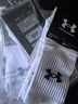 安德瑪（Under Armour）籃球襪（三雙裝）跑步羽毛球運(yùn)動(dòng)襪子男女吸汗四季毛巾棉襪 白色L 曬單實(shí)拍圖