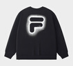 FILA FUSION斐樂(lè )潮牌情侶款套頭衛衣2025秋新款休閑寬松針織上衣 正黑色-BK 2XL 185/104A/XXL 曬單實(shí)拍圖