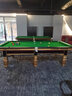 （大理石包安裝）臺球桌標(biāo)準(zhǔn)中式八球俱樂部臺球廳大理石家用黑八 9尺 木庫豪配4.0花崗石 曬單實拍圖