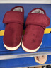 紅豆老人防滑棉拖鞋女士冬季2025新款送爸媽軟底加絨保暖中老年棉鞋男 大紅 魔術(shù)貼易穿脫 38-39 【內長(cháng)24cm】 曬單實(shí)拍圖