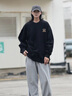 WYKZ品牌衛(wèi)衣男女2025秋冬季新款圓領(lǐng)長袖T恤時尚潮流打底衫加絨加厚 黑色 XL （建議130-145斤） 曬單實拍圖