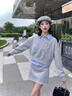 鉑吶苓衛衣套裝女兩件套秋季韓系減齡衛衣包臀半身裙運動(dòng)休閑裙子小個(gè)子 衛衣長(cháng)袖短裙兩件套【灰】 M 曬單實(shí)拍圖
