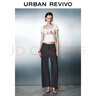 UR2025秋季新款女裝時(shí)尚休閑經(jīng)典彎刀牛仔長褲UWM850184 靛藍(lán) 27 曬單實(shí)拍圖