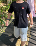 ASK JUNIOR男童褲子2025夏中大童薄款透氣條紋兒童跑步短褲 灰色  150  曬單實(shí)拍圖
