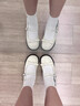 妙侶洛可可復古法式瑪麗珍小皮鞋女鞋春秋學(xué)院風(fēng)淺口蝴蝶結單鞋英倫風(fēng) 米白色 PU 單里【現貨】 37 曬單實(shí)拍圖