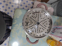 蘇泊爾（SUPOR）不銹鋼湯鍋304加厚復(fù)底煮粥鍋燉湯拉面電磁爐燃?xì)馔ㄓ?湯蒸多用鍋【取盤器+蒸布】 24cm 曬單實(shí)拍圖