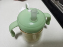 貝親水杯 兒童水杯熊貓牛奶杯1-3歲寶寶喝水喝奶PPSU直飲奶瓶吸管杯 海鹽薄荷綠 330ml 曬單實(shí)拍圖