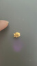 喜上眉梢足金999轉運珠鯉魚(yú)通孔可愛(ài)磨砂路路通3D硬金DIY配飾女送禮 0.21g 黃金小魚(yú)轉運珠（無(wú)鋼?。?曬單實(shí)拍圖