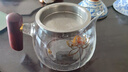 雅集玻璃公道杯帶不銹鋼過(guò)濾茶漏網(wǎng)套裝木把荷花金銀燒分茶器360ml 曬單實(shí)拍圖