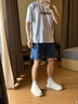 皓頓（HAUT TON）【蘇醒春晚同款】男女同款厚底小白鞋2025新款白色休閑板鞋情侶款 米白色【男款】 41 -適合運動(dòng)鞋42碼 曬單實(shí)拍圖