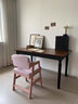 時(shí)居尚實(shí)木兒童學(xué)習椅小學(xué)生防駝背可調節專(zhuān)用寫(xiě)字椅升降座椅粉色椅子 海綿款-Q1櫻花粉+粉色坐墊 曬單實(shí)拍圖