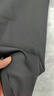 嘉福祥可機洗精紡100%純羊毛西裝面料春夏季全毛西服褲子裙子服裝布料 05#黑色一米價(jià)格 曬單實(shí)拍圖
