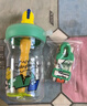 babycare恐龍吸管水杯兒童吸管杯大寶寶直飲幼兒園小學(xué)水壺上學(xué)戶(hù)外運動(dòng)粉 曬單實(shí)拍圖