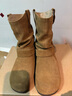 熱風(fēng)女靴子磨砂皮復古短靴2025年冬季新款女士時(shí)尚西部靴勃肯堆堆靴 08杏色 36 曬單實(shí)拍圖