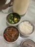樂(lè )扣樂(lè )扣（LOCK&LOCK）保溫桶保溫飯盒316不銹鋼多層大容量上班族便攜冬天超長(cháng)保 黑色2.3L密封不漏/一桶雙帶/ 單層 曬單實(shí)拍圖