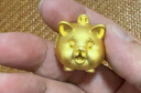 中銀億金足金999小金豬金豆黃金投資金塊擺件生日禮物送女友老婆收藏紀念 金豬儲存罐【金重約10g】 曬單實(shí)拍圖