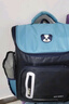 集智小學(xué)生書(shū)包1-3-6年級護脊減負男女兒童印字logo反光太空書(shū)包批發(fā) 湖藍大號（3-6年級） 曬單實(shí)拍圖