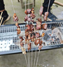 尚烤佳不銹鋼烤針 烤肉簽 烤串簽子 羊肉串圓簽子扁簽子 60支 曬單實(shí)拍圖