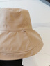 啄木鳥(niǎo)純棉雙面漁夫帽女夏季韓版遮臉大帽檐遮陽(yáng)帽防曬防紫外線(xiàn)太陽(yáng)帽子 雙面可戴花朵漁夫帽--卡其 均碼(56-58cm)贈送防風(fēng)繩 曬單實(shí)拍圖