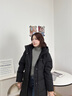 波司登25年冬季羽絨服90絨女士修身超長(cháng)款休閑加厚連帽立領(lǐng)外套 曬單實(shí)拍圖
