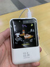 大耳狐【3C認證】蠟筆小新充電寶自帶線22.5W超級快充10000mAh大容量可愛卡通移動電源適用華為蘋果 白色 曬單實拍圖