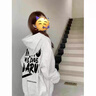 棉致美式重磅高街連帽衛(wèi)衣男春秋季2025新款潮流寬松慵懶風(fēng)上衣外套 M271白灰色【常規(guī)高品質(zhì)30.5】 XL 120-140斤 曬單實(shí)拍圖