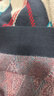 森馬（Semir）長(cháng)袖襯衫女冬季菱形格V領(lǐng)短背心易打理襯衣俏皮學(xué)院風(fēng)兩件套 藍紅色調00386 XL 曬單實(shí)拍圖