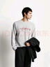森馬（Semir）王安宇同款|長(cháng)袖T恤男純棉打底衫字母t25秋印花內搭109725101204 曬單實(shí)拍圖
