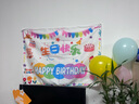 星恒夢(mèng)生日背景布戶(hù)外兒童派對布置拍照裝飾掛布兒童過(guò)生日墻布可愛(ài)掛毯 生日快樂(lè )背景布【1*0.7m】 曬單實(shí)拍圖