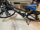 鳳凰（Phoenix）山地自行車(chē)成人兒童鋁合金車(chē)圈輻條輪26英寸24速 探界者 黑藍色 曬單實(shí)拍圖
