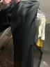 安踏（ANTA）運動(dòng)褲男2025秋冬季新款加絨直筒男士休閑褲子男款青少年純棉長(cháng)褲 黑色（常規直筒-拉鏈口袋-刺繡） S /165(90-100斤） 曬單實(shí)拍圖