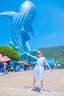 笛莎（DEESHA）童裝女童連衣裙2025夏季新款小女孩甜美層疊網紗針織連衣裙 淺藍 140 曬單實拍圖
