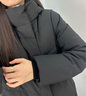 波司登25年羽絨服女長款90絨顯瘦連帽保暖冬季外套B250245526 曬單實拍圖