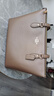 蔻馳（COACH）【品牌直供】女士GALLERY大號單肩手提托特包大象灰CV402 曬單實(shí)拍圖