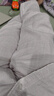 MEJU【櫻之舞】100%棉雙層紗四季精美刺繡色紡爆款長(cháng)袖長(cháng)褲家居服套裝 紫色 M 96-115斤內 曬單實(shí)拍圖