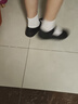 強人媽媽鞋平底淺口單鞋頭層牛皮魔術(shù)貼舒適女鞋 JDA11187 黑色 38 曬單實(shí)拍圖