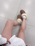 UGG【雙11搶先購】秋季新款女士厚底懶人毛毛鞋 1166733CHE|栗色40 曬單實(shí)拍圖