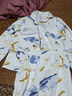康喜月A類純棉夾層空氣棉月子服秋冬季產(chǎn)婦待產(chǎn)服產(chǎn)后喂奶哺乳期家居服 鯨落星沉【A類純棉夾層空氣棉】 XL碼【適合140-160斤】 曬單實(shí)拍圖