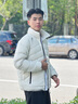 李寧短羽絨服男子2025新款保暖輕便簡(jiǎn)單休閑反光立領(lǐng)外套AYMV409 曬單實(shí)拍圖