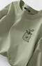 名創(chuàng  )優(yōu)品（MINISO）純棉t恤男夏季2025新款衣服青少年親膚透氣時(shí)尚寬松大碼冰感短袖 棕櫚綠(生機胸標) L 175 (名創(chuàng  )優(yōu)品 品控嚴格) 曬單實(shí)拍圖