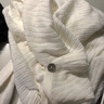 矜持范女裝冰針織衫女夏短款薄款白色長(cháng)袖小開(kāi)衫外套辣妹上衣 白色 開(kāi)衫 【款】 S 【建議95斤內】 曬單實(shí)拍圖